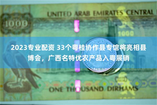 2023专业配资 33个粤桂协作县专馆将亮相县博会，广西名特优农产品入粤展销