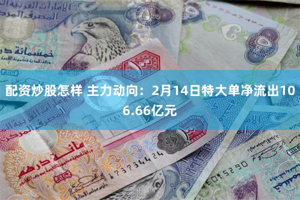 配资炒股怎样 主力动向：2月14日特大单净流出106.66亿元